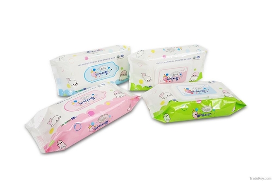 Mund-und Handbaby-nasse Gewebe-Baby-Haut-Reinigungstücher mit fusselfreiem Papier